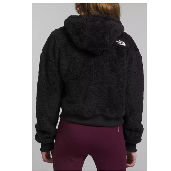 NWT The North Face Girls Suave Oso Full Zip Hooded Jacket in Black - Picture 3 of 10